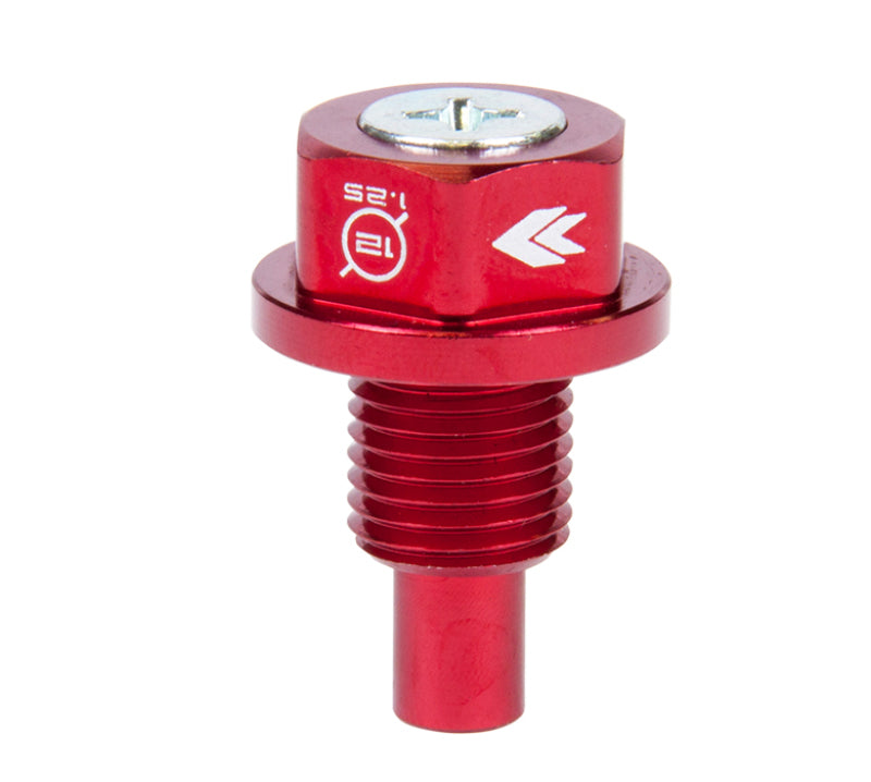NRG Magnetic Oil Drain Plug M12X1.25 Infiniti/Lexus/Nissan/Toyota - Red NOP-200RD