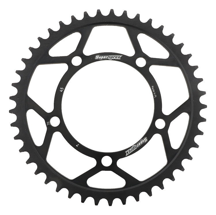 SUPERSPROX Rear Sprocket Steel 45t-525 Blk Bmw RFE-7-45-BLK