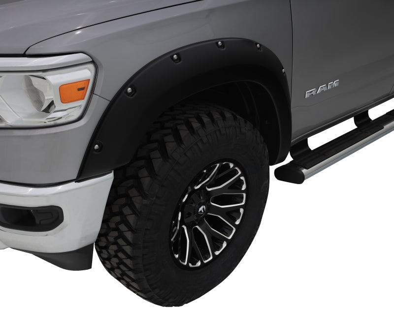 Bushwacker 19-22 Ram 1500 (Excl. Rebel/TRX) 76.3 & 67.4in Bed Pocket Style Flares 4pc Set - Black 50924-02