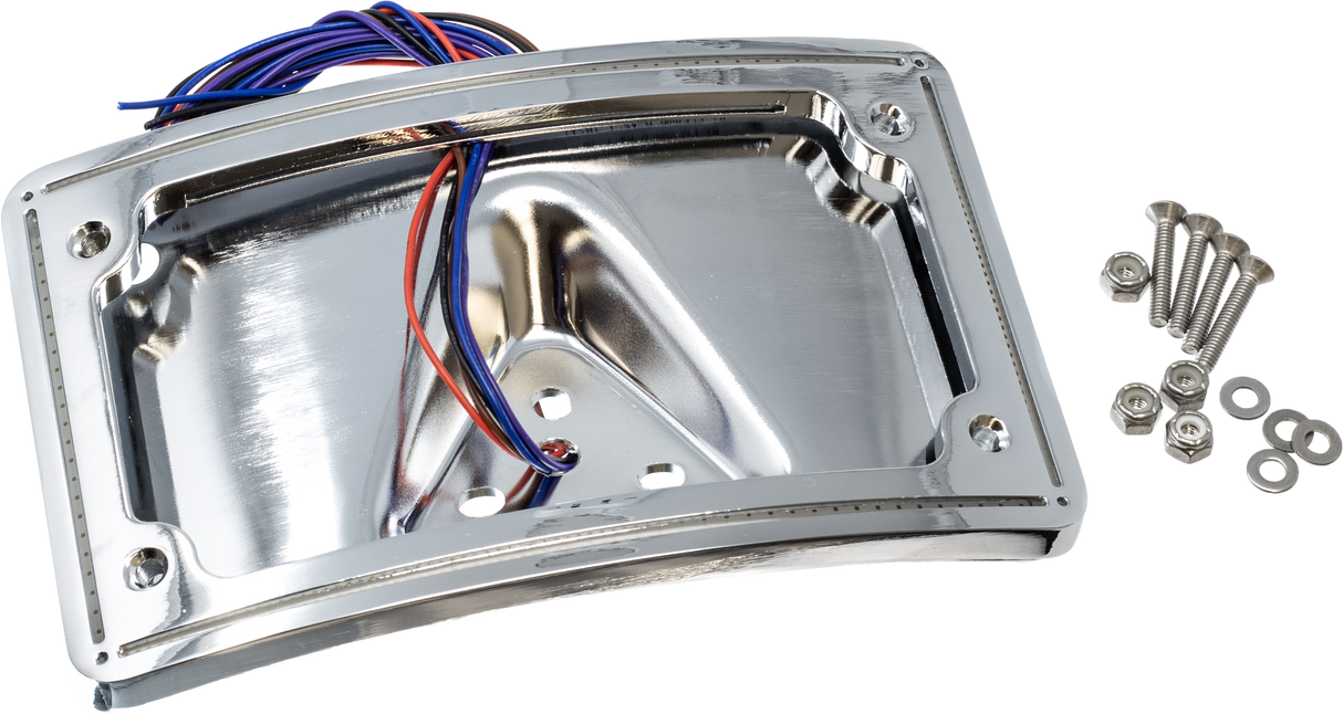 LETRIC LIGHTING COPerfect Plate Light Curve Chr Bt `97-17 Xl `99-03LLC-CPPL-C1