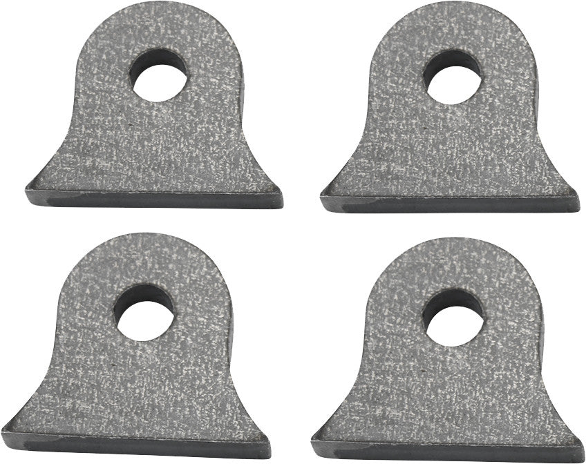TC BROS Weld-On Steel Mounting Tabs Vintage Style 6 4/Pk 104-0040