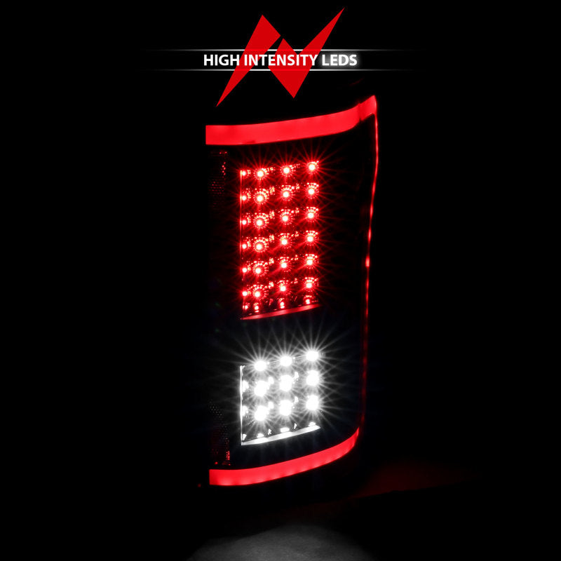 ANZO 15-17 Ford F-150 LED Taillights Black w/ Sequential 311293