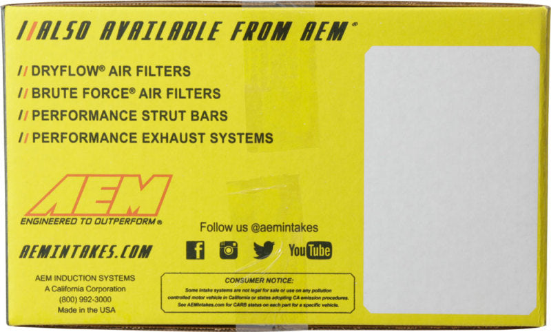 AEM 88-91 Civic EX/SI CRX SI Red Short Ram Intake 22-400R