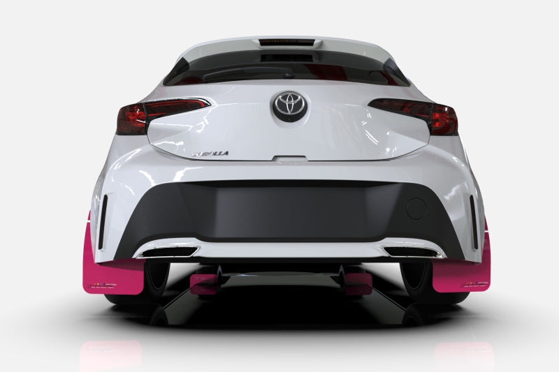 Rally Armor Universal Fit (No Hardware/Mounting Holes) Pink Mud Flap BCE Logo MF12-BCE22-PK/BLK