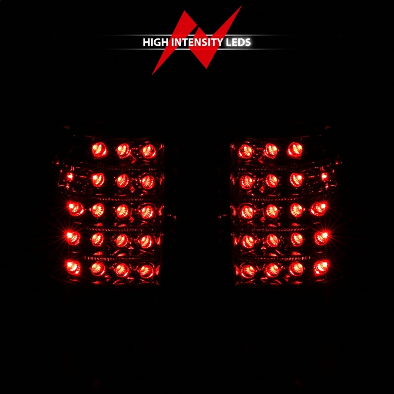 ANZO 1999-2007 Chevrolet Silverado 1500 LED Taillights Red/Clear 311010