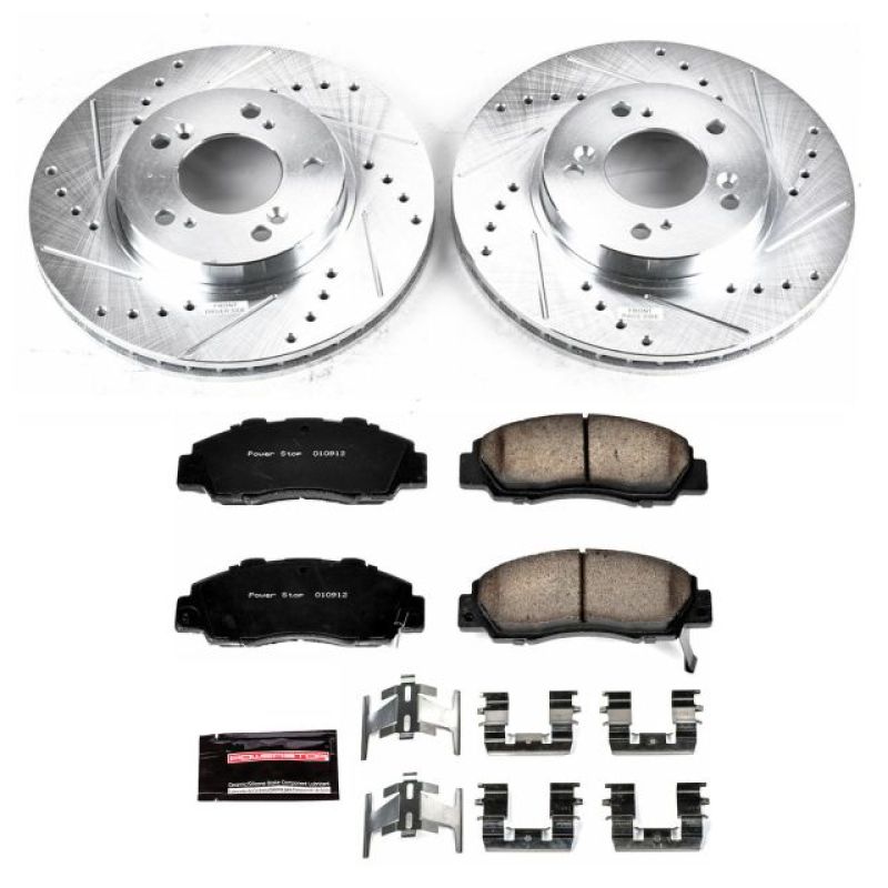 Power Stop 97-01 Acura Integra Front Z23 Evolution Sport Brake Kit K704