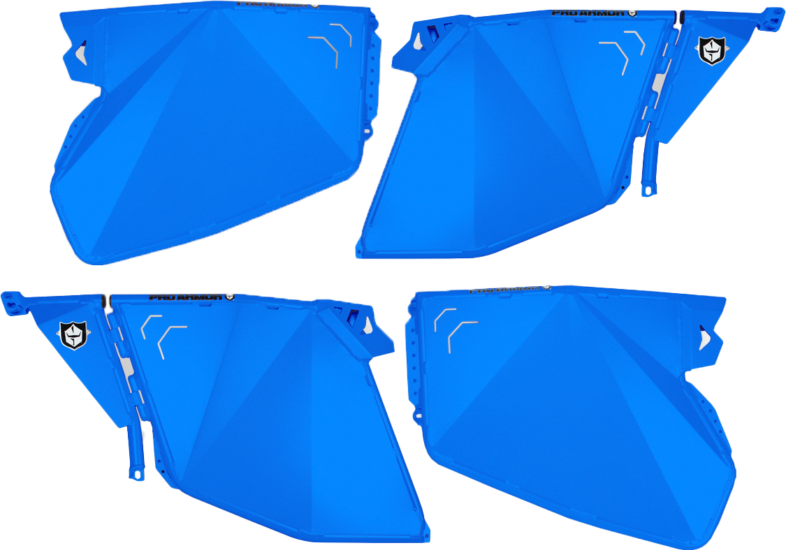 PRO ARMOR Traditional Half Doors Voodoo Blue Pol P144D000VB-689