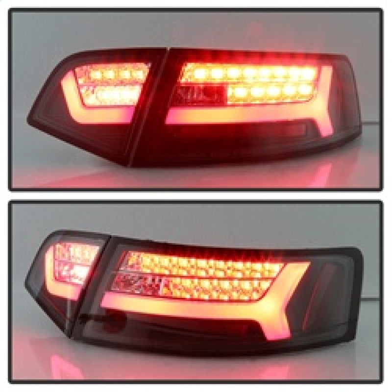 Spyder 09-12 Audi A6 LED Tail Lights - Black (ALT-YD-AA609-LED-BK) 5085160
