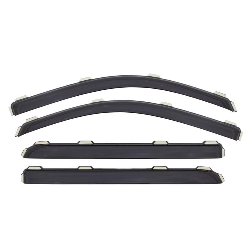 AVS 07-11 Toyota Camry Ventvisor In-Channel Front & Rear Window Deflectors 4pc - Smoke 194425