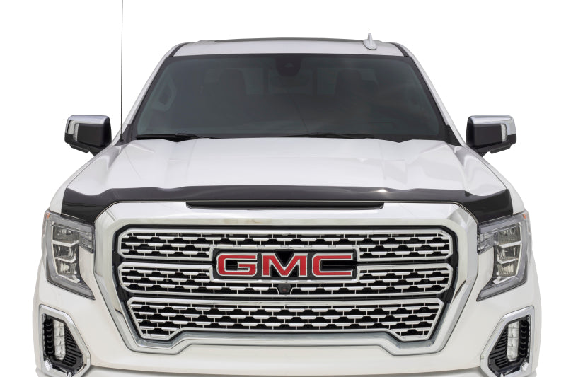 AVS 19-22 GMC Sierra 1500 Aeroskin Low Profile Hood Shield - Smoke 322167