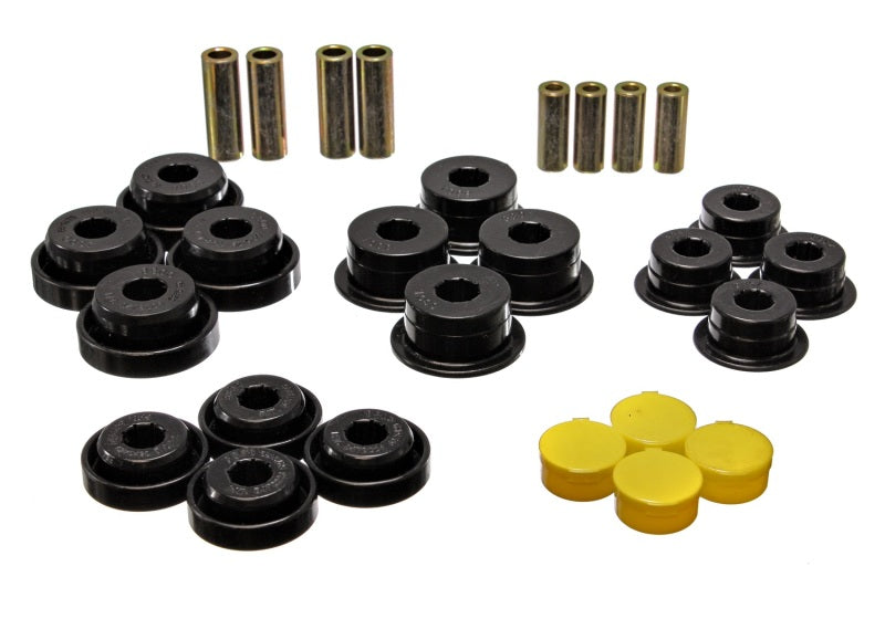 Energy Suspension 97-06 Jeep Wrangler TJ Blk Rear Control Arm Bushings (Must reuse OEM Outer Shells 2.3107G