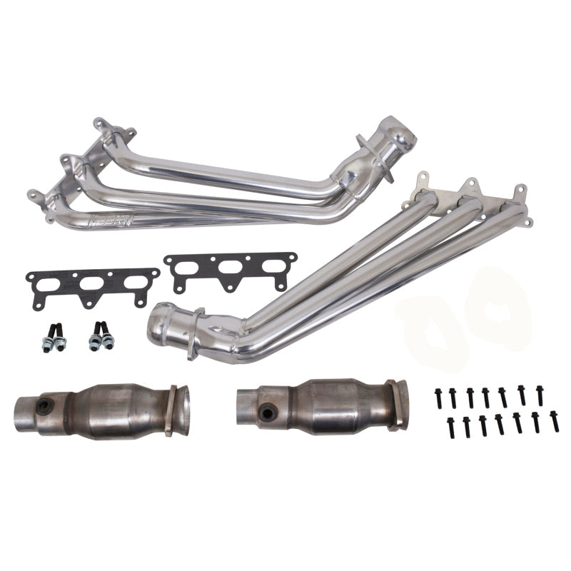 BBK 10-11 Camaro V6 Long Tube Exhaust Headers With Converters - 1-5/8 Silver Ceramic 40410