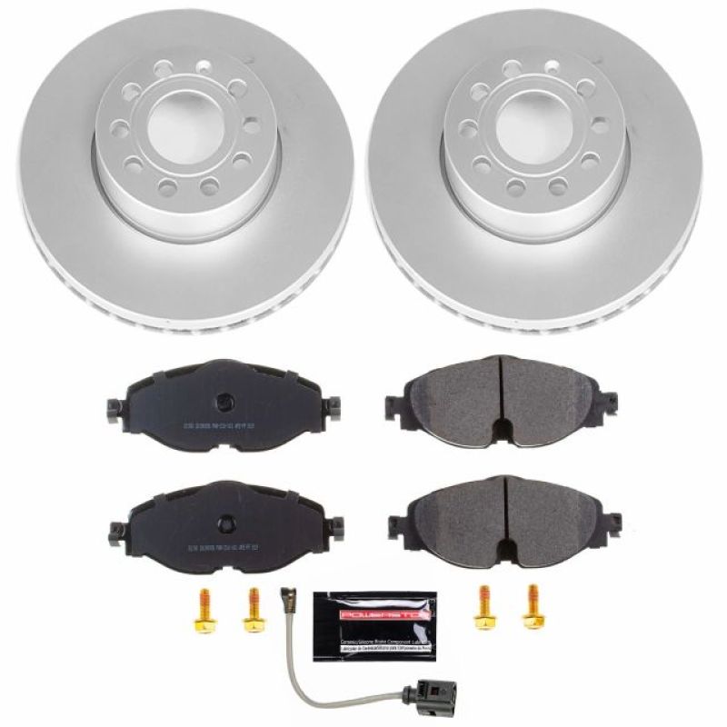 Power Stop 15-18 Audi A3 Front Z23 Evolution Sport Coated Brake Kit CRK7080