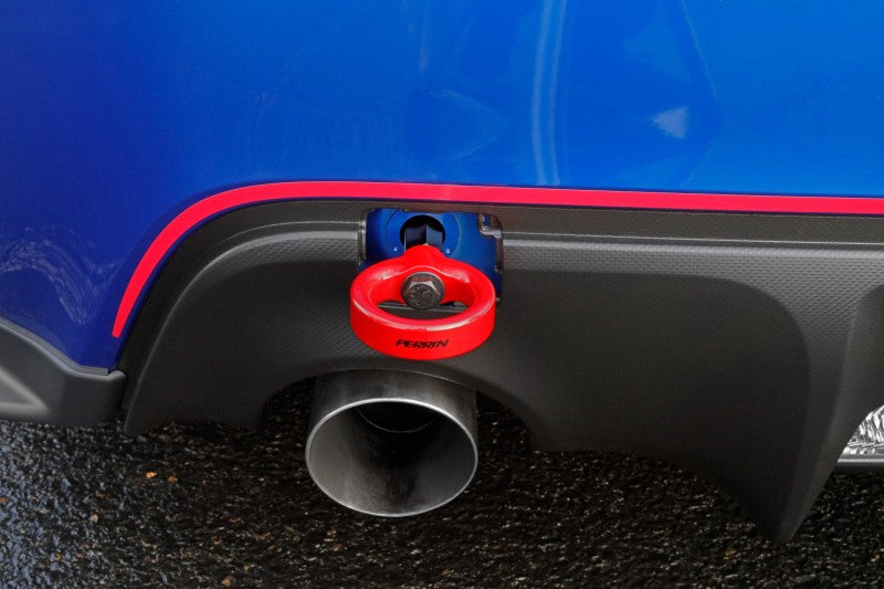 Perrin 13-20 & 2022 Subaru BRZ / 13-16 Scion FRS / 17-20 Toyota 86 Tow Hook Kit (Rear) - Red PSP-BDY-255RD