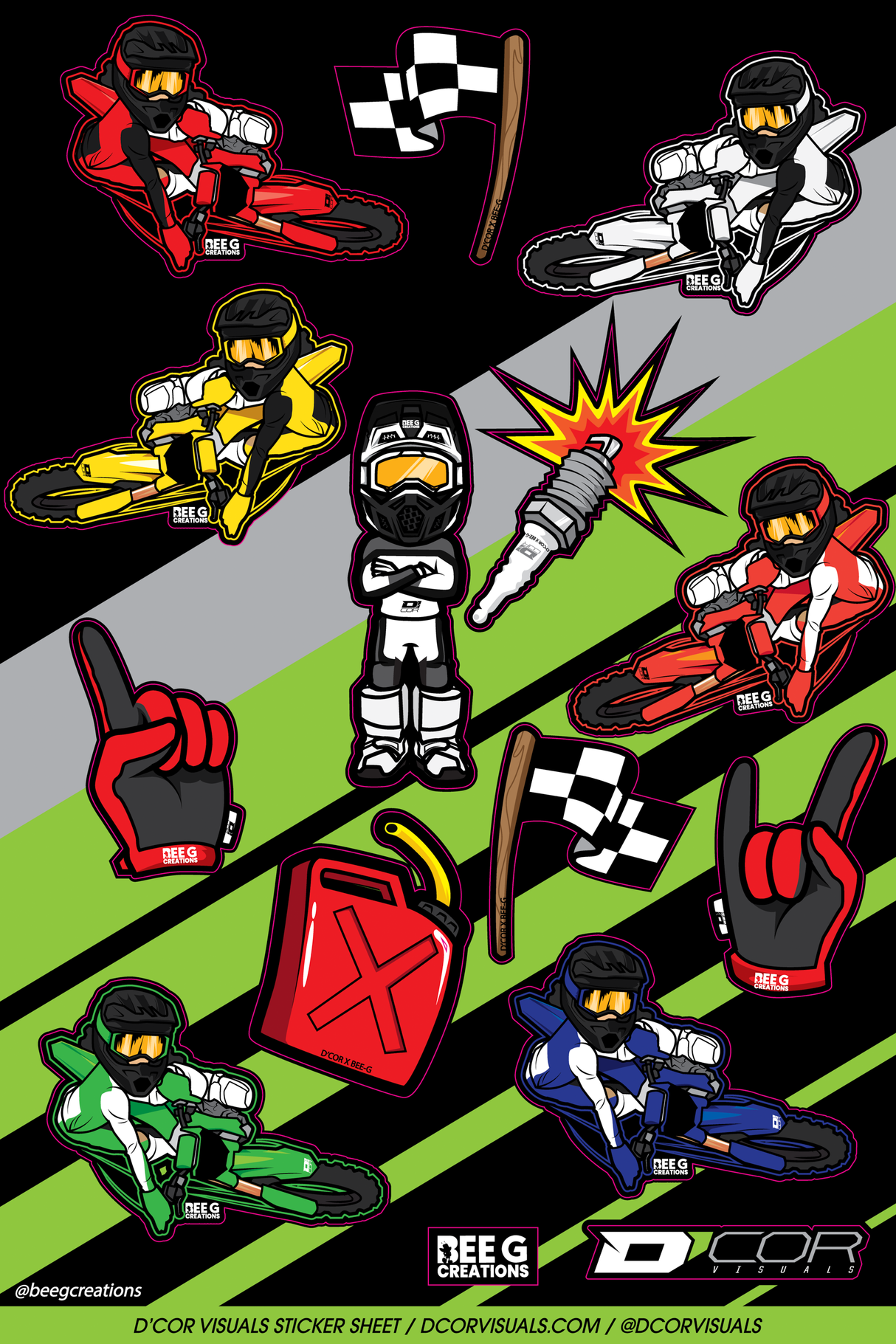 D-COR Decal Sheets 40-90-124