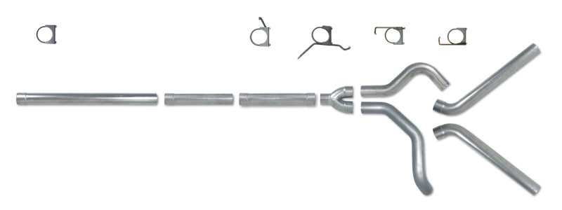 Diamond Eye KIT 4in CB MFLR RPLCMENT PIPE DUAL AL: 2004.5-2007.5 DODGE CUMMINS 600 K4236A-RP