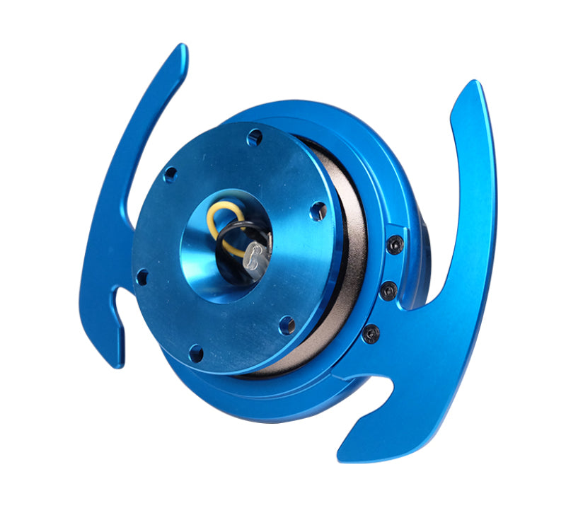 NRG Quick Release Kit Gen 4.0 - Blue Body / Blue Ring w/ Handles SRK-700BL