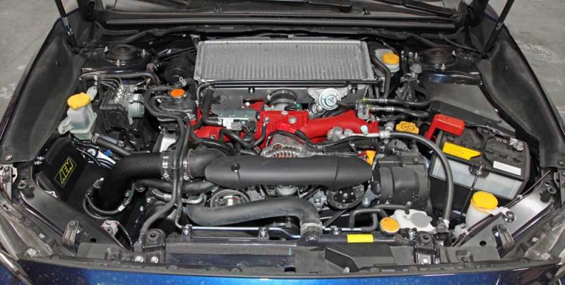 AEM 15-17 Subaru WRX STi 2.5L H4 - Cold Air Intake System - Wrinkle Black 21-735WB