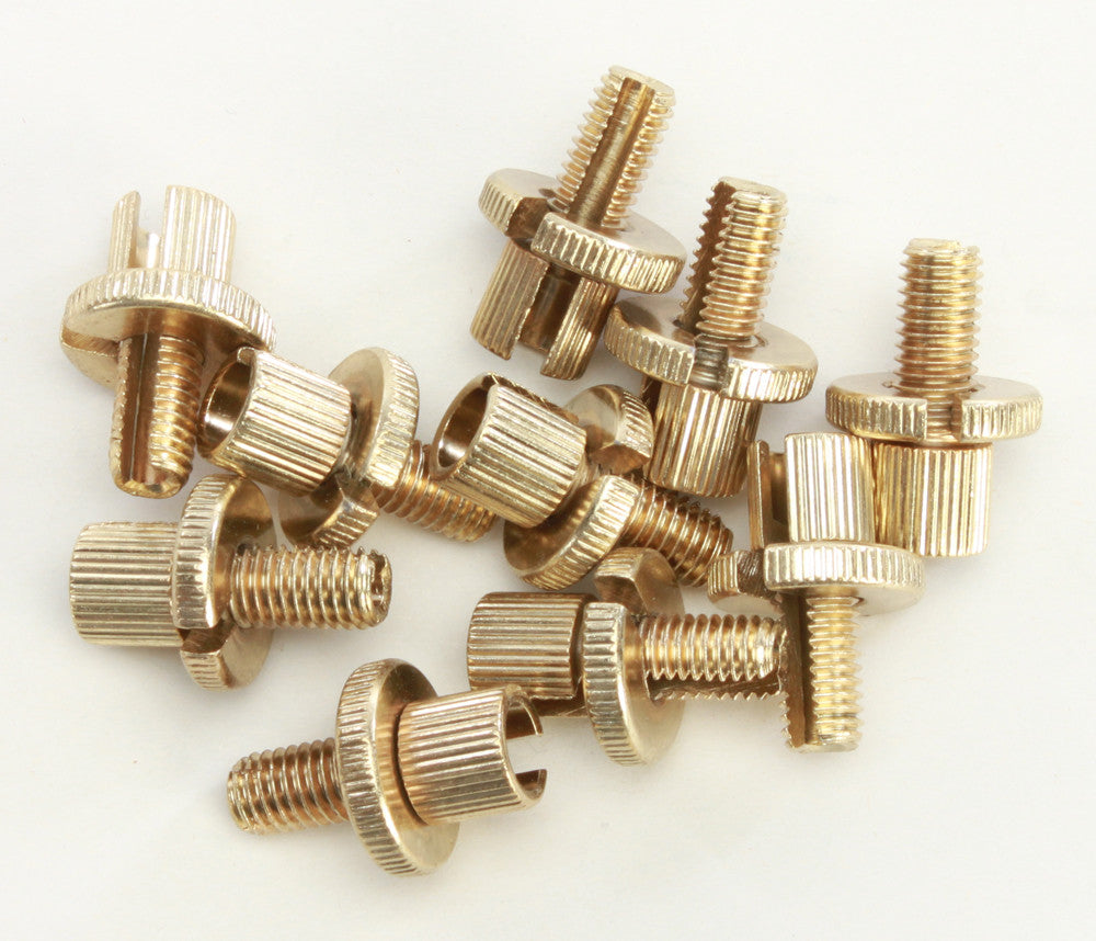 EMGO 10/Pk Cable Adjuster-8mm Brass Most Japanese Cycles 34-67080