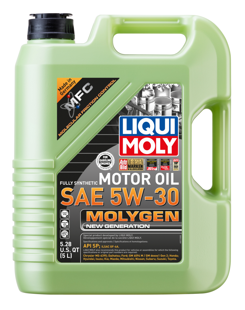 LIQUI MOLY 5L Molygen New Generation Motor Oil SAE 5W30 20228