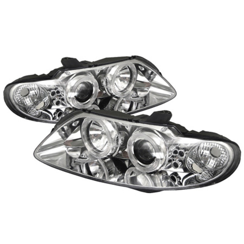 Spyder Pontiac GTO 04-06 Projector Headlights LED Halo LED Chrome High H1 Low H1 PRO-YD-PGTO04-HL-C 5011756