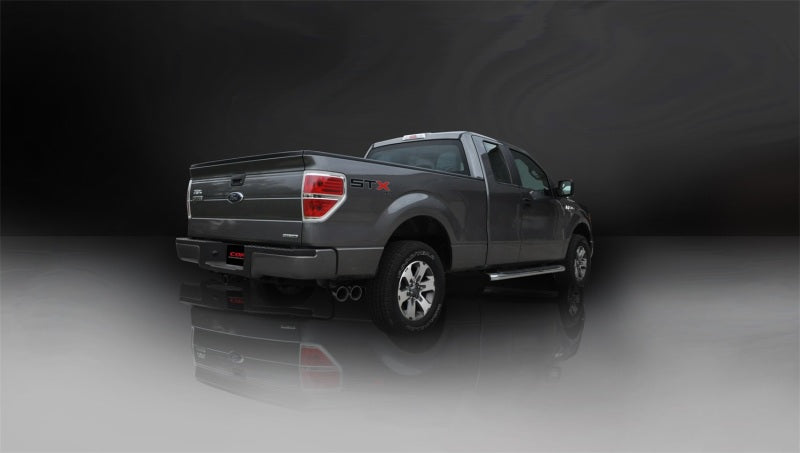 Corsa 11-13 Ford F-150 5.0L V8 Black Sport Cat-Back Exhaust 14393BLK
