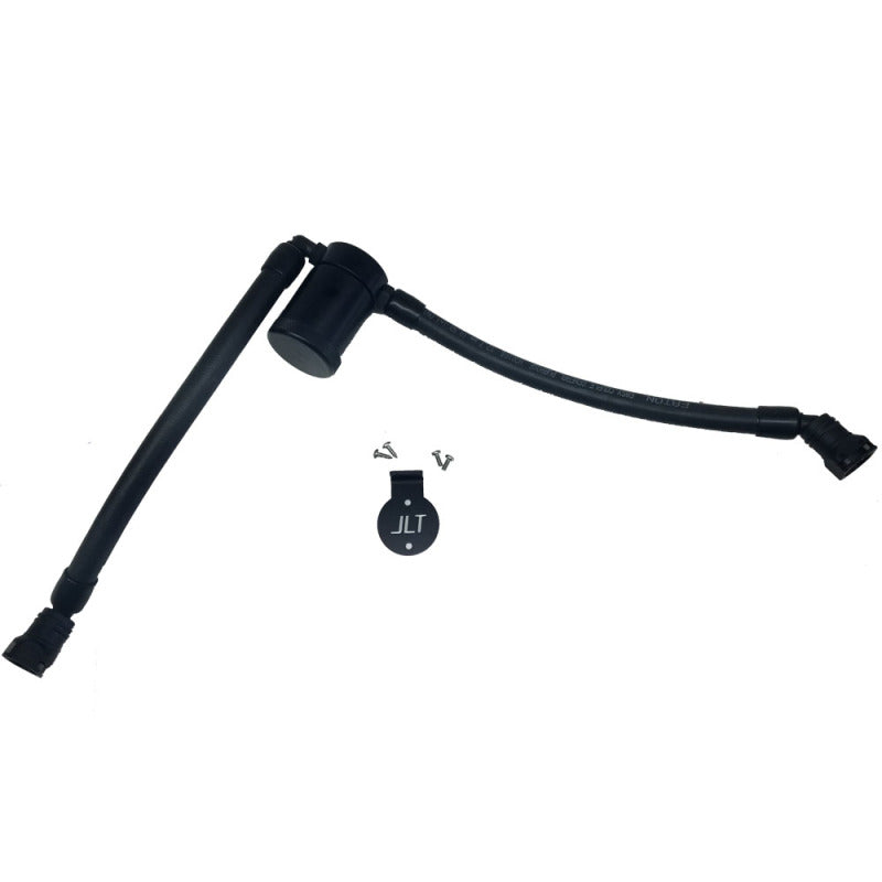 J&L 05-10 Ford F-150 5.4L Driver Side Oil Separator 3.0 - Black Anodized 3033D-B