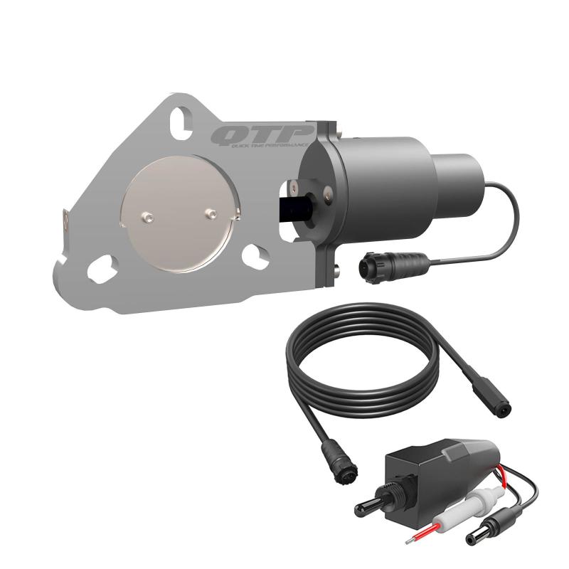 QTP 2.5in Bolt-On QTEC Electric Cutout Valve - Single QTEC25