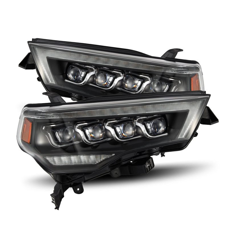 AlphaRex 14-22 Toyota 4Runner (2021 Req. Conv) NOVA LED Proj HL Blk w/Actv Light & Seq. Sig + SB DRL 880808