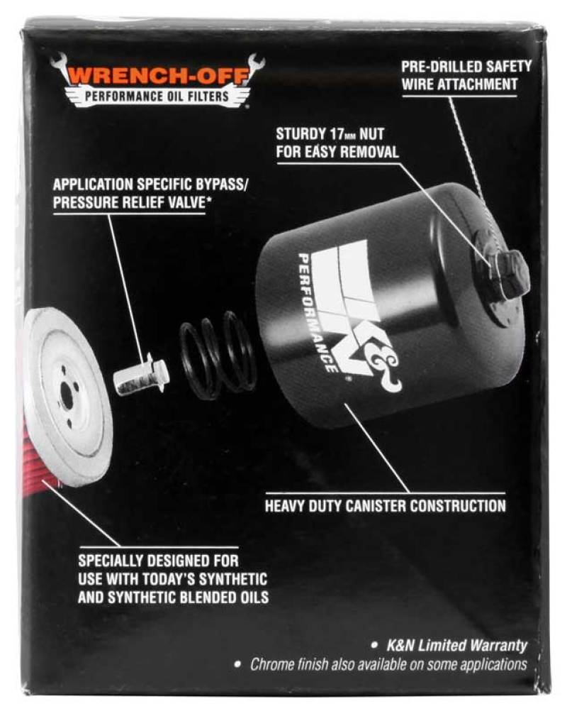K&N Buell 2.563in OD x 2.969in H Oil Filter KN-177