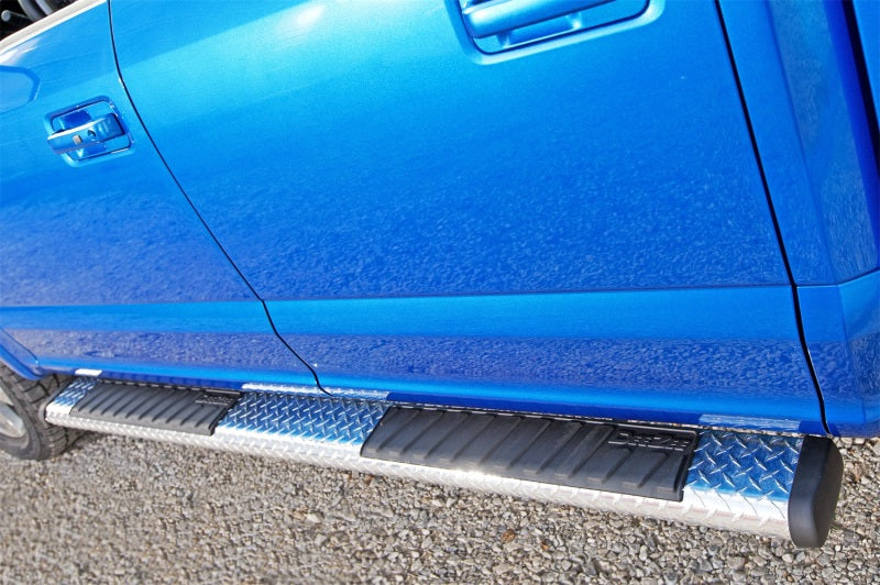 Deezee Universal Tubes - 6In Oval - Brite Tread Aluminum (CrewCab) DZ 16421