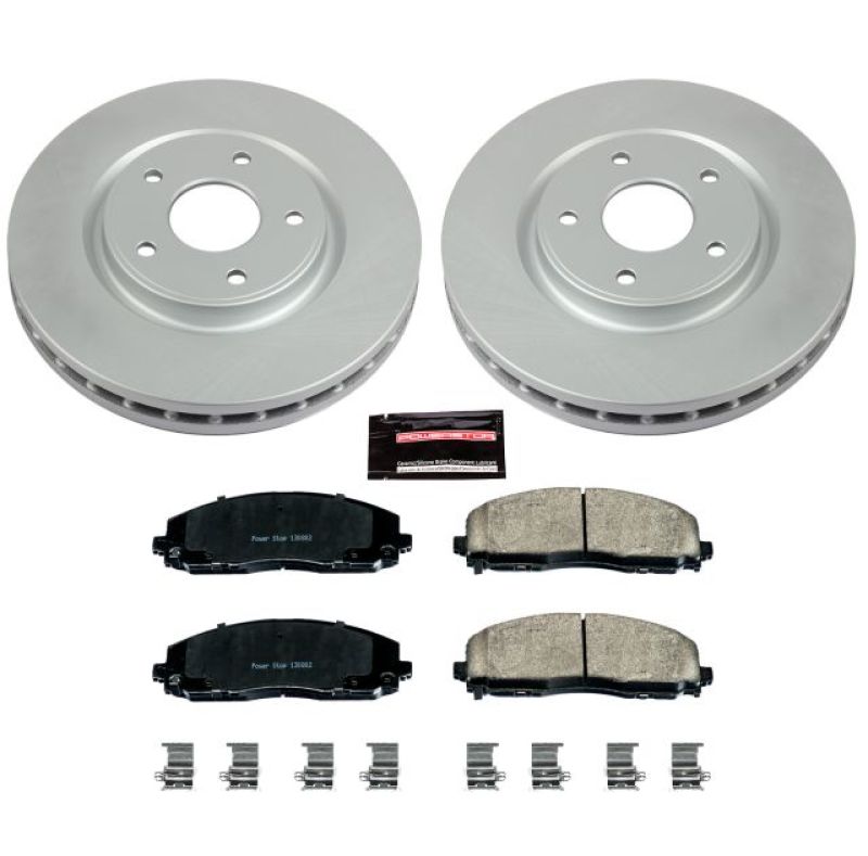 Power Stop 17-19 Chrysler Pacifica Front Z17 Evolution Geomet Coated Brake Kit CRK5959