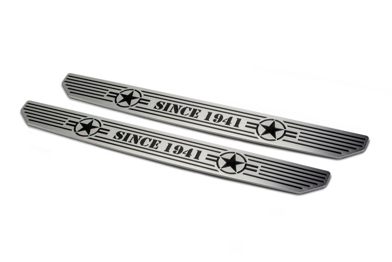 DV8 Offroad 2018-2019 Jeep Gladiator JL Front Sill Plates D-JL-180014-STR2