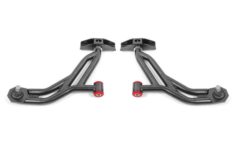 BMR 10-14 Ford Mustang / Shelby GT500 Non-Adj. Lower A-Arms (Poly/Delrin) - Black Hammertone AA754H