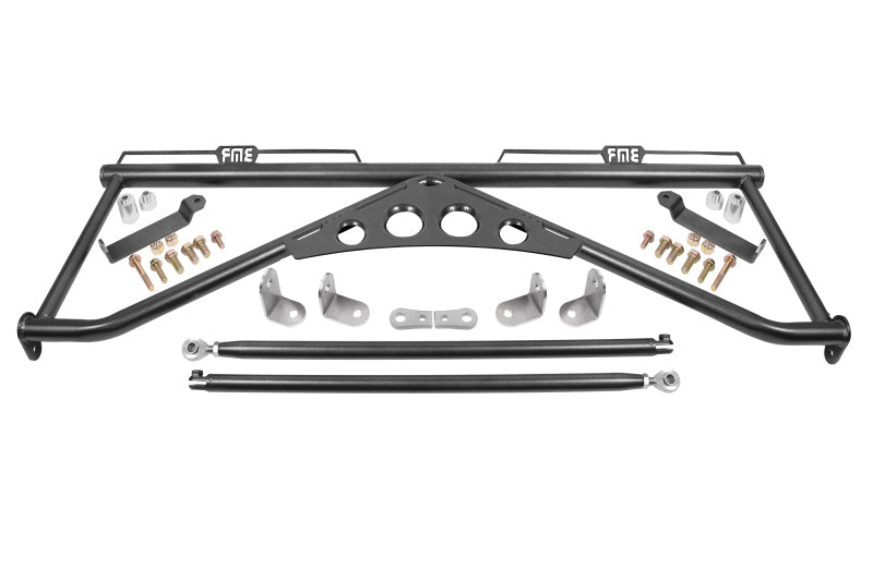 BMR 15-20 Ford Mustang Harness Bar - Black Hammertone HB760H