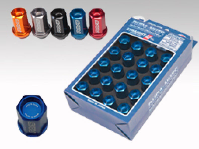 Rays Dura-Nut L42 Straight Type 12X1.25 Lug Nut Set 16 Lug 4 Lock Set - Black WDURA4212125B