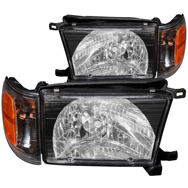ANZO 1999-2002 Toyota 4Runner Crystal Headlights Black 111077