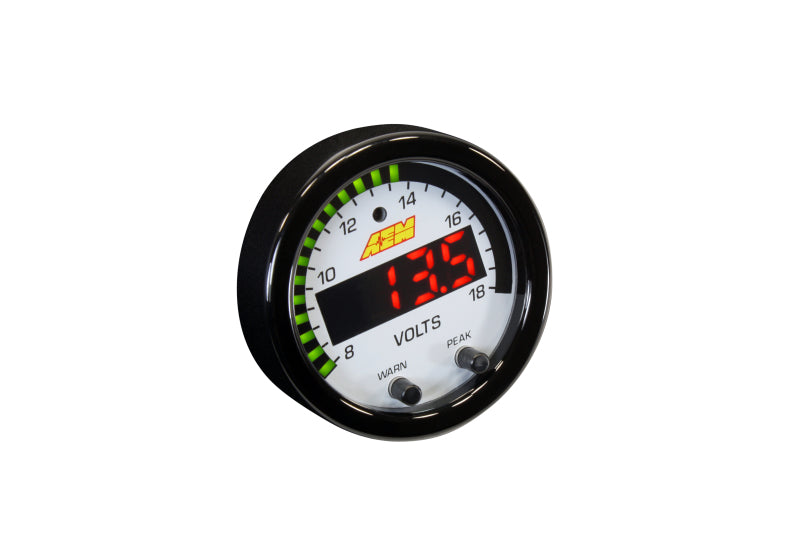 AEM X-Series 8-18V Volt Gauge 30-0303