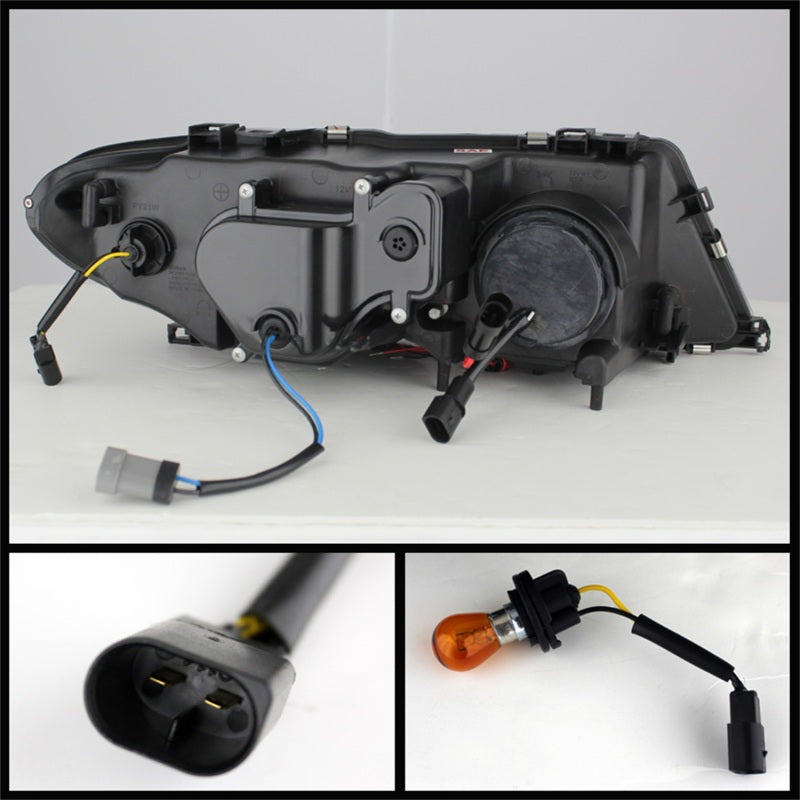 Spyder BMW E46 3-Series 04-06 2 DR Projector Halogen Model- LED Halo Blk PRO-YD-BMWE4604-2DR-HL-BK 5077141