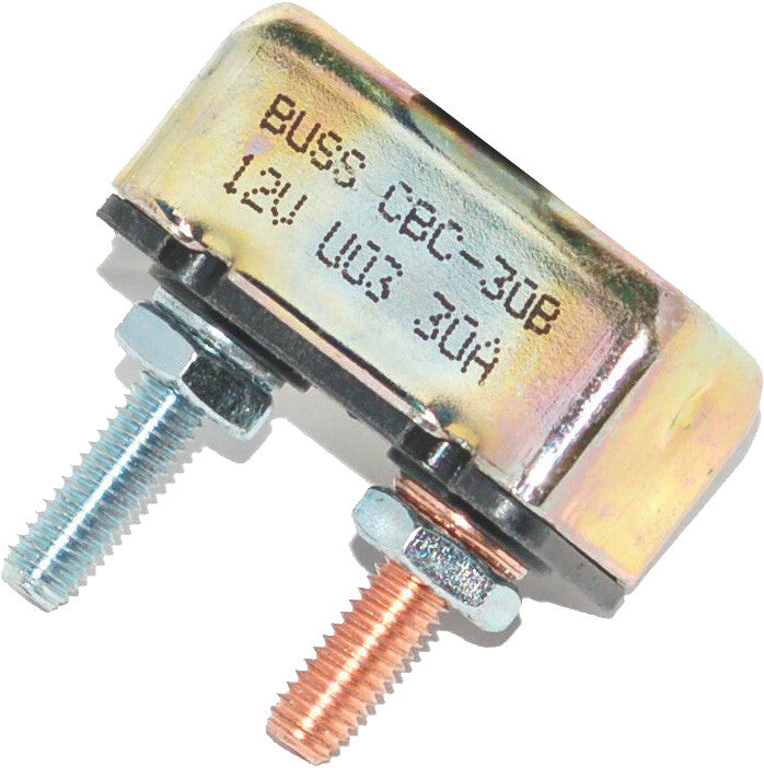NAMZ CUSTOM CYCLEUniv 30-Amp Circuit Breaker Oem # 74599-77b 10-32 Studs EaNCB-3001