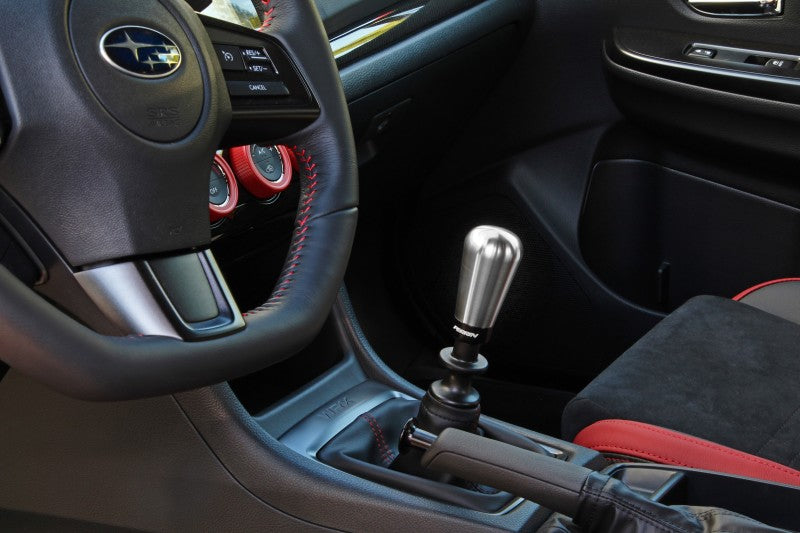 Perrin 15-22 Subaru WRX 1.8in. SS Tapered Shift Knob (w/Rattle Fix) - Brushed PSP-INR-132-7