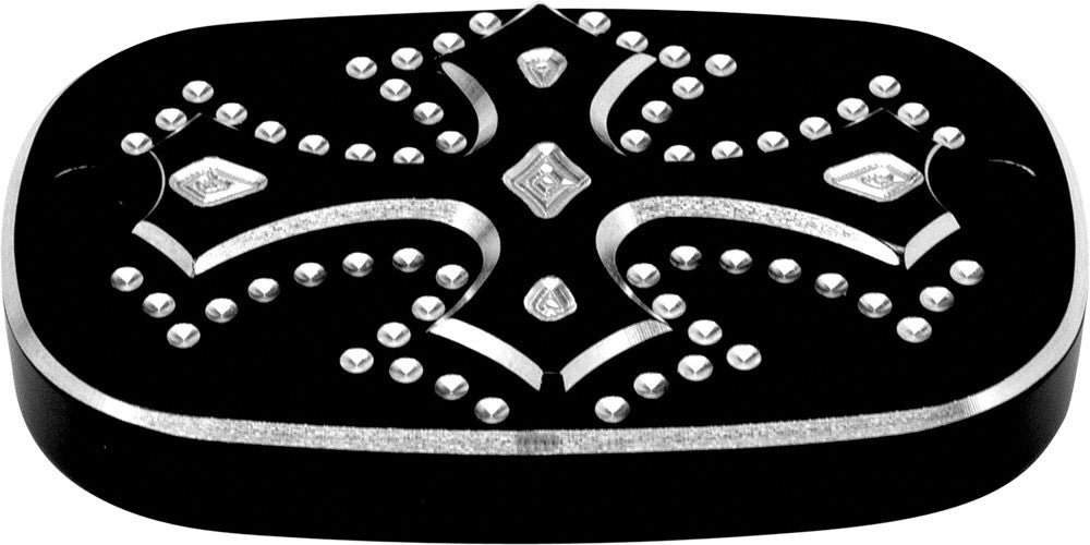 PREC. BILLET Lower Brake Cylinder Cover Dark Side Dyna Black DRK-340-DYN-BLK