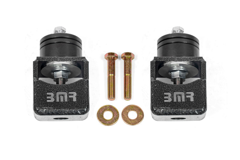 BMR Chevy SS and Pontiac G8 Motor Mount Kit (Solid Bushings) Black Hammertone MM301H