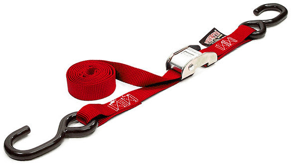 POWERTYE Tie-Down Cam S-Hook 1"X144" Red Each 22121 EACH