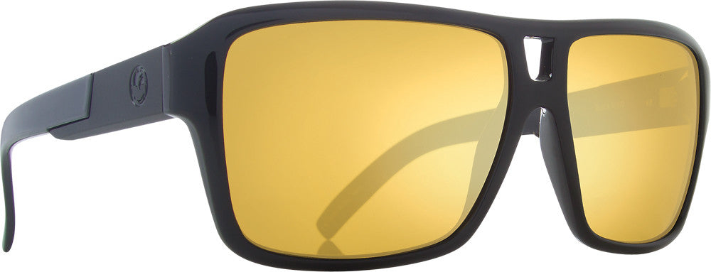 DRAGON The Jam Sunglasses Black Gold W/Gold Ion Lens 720-2060