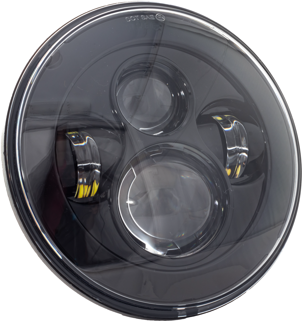 LETRIC LIGHTING CO7" Headlight Black W/ Mnt AdapterLLC-LH-7B