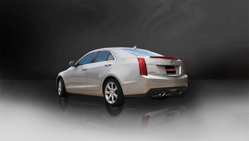 Corsa 13-14 Cadillac ATS Sedan 2.0L A/T Polished Sport Dual Rear Cat-Back Exhaust 14888