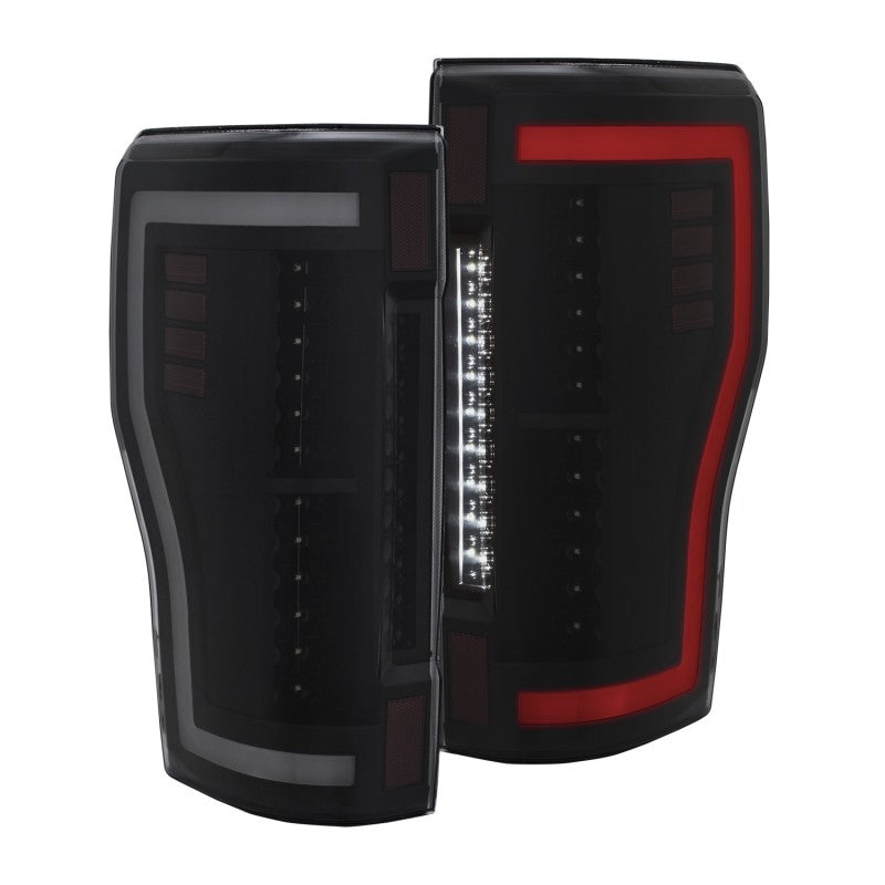 ANZO 2017+ Ford F-250 LED Taillights - Black/Smoke 311288