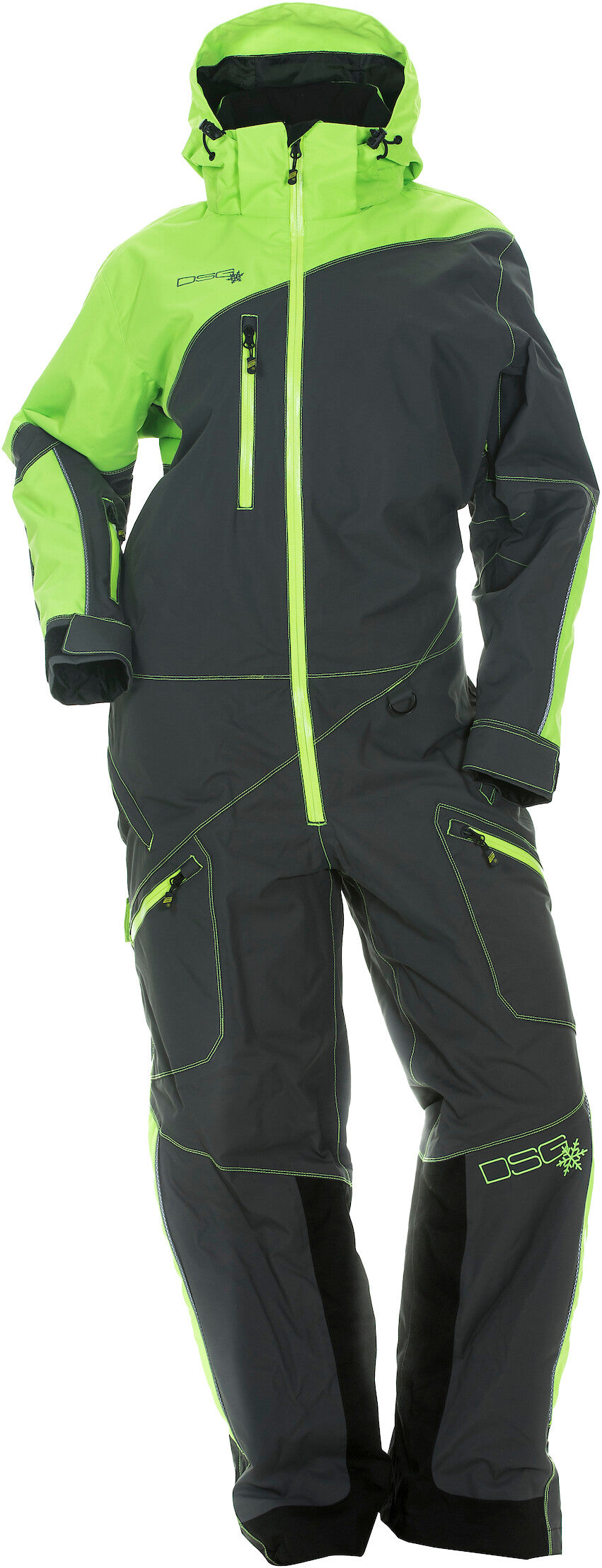DSG Monosuit W/Drop Seat Lime/Grey 3x 99330