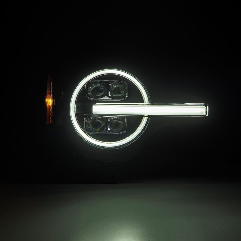 AlphaRex 21-23 Ford Bronco NOVA LED Projector Headlights Black 880260